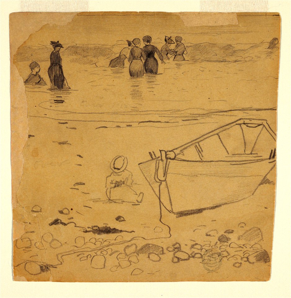 Drawing, Women Surf Bathing, 1873–74 (CH 18174699)