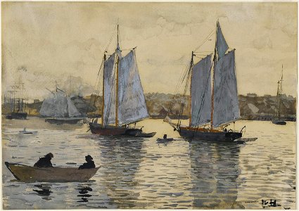 Winslow Homer - Two Schooners, Gloucester