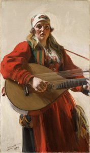 Home Tunes (Anders Zorn) - Nationalmuseum - 19274. Free illustration for personal and commercial use.