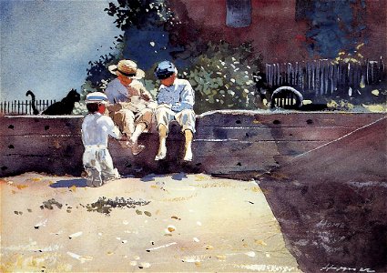Winslow Homer - Boys and Kitten