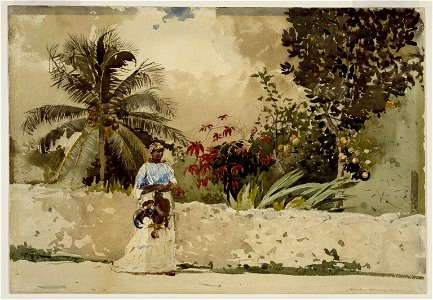 Winslow Homer - On the Way to Market, Bahamas (1885)