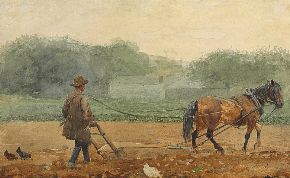 Winslow Homer - The Plowman (1878)