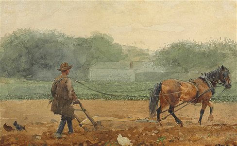 Winslow Homer - The Plowman (1878)