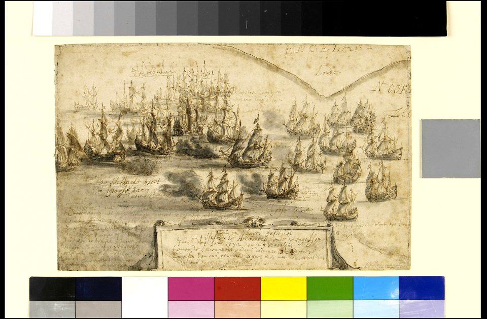 Holme's attack on the Smyrna Fleet, 12 March 1672 RMG PW5525