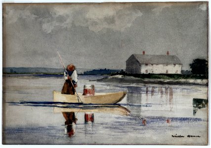 Winslow Homer - Spearing Eels