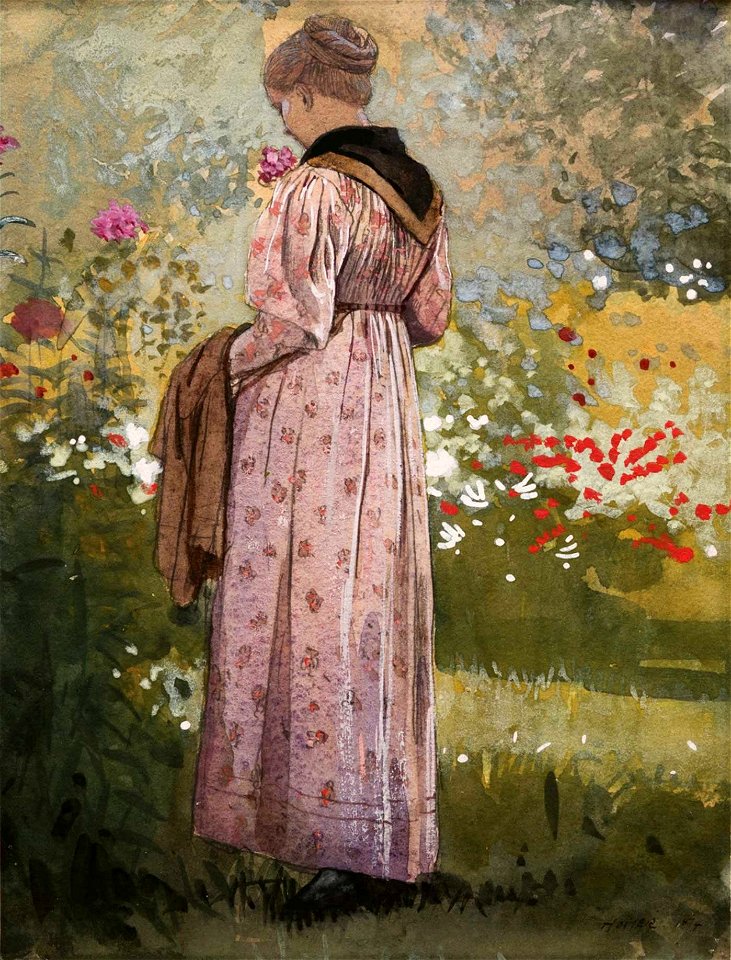 'In the Garden' by Winslow Homer, 1874