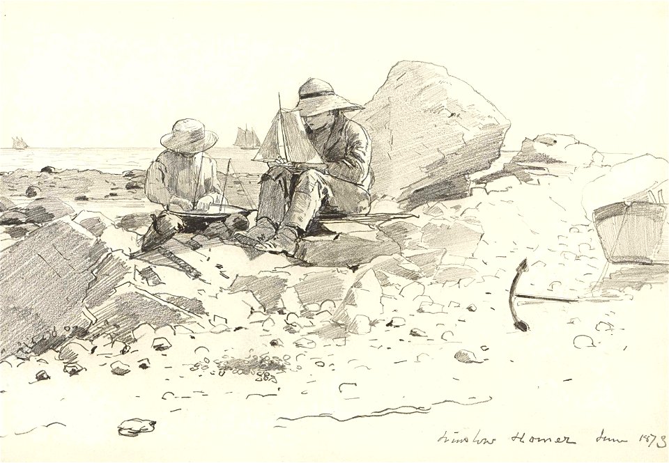 Winslow Homer - The Boat Builders (1873)