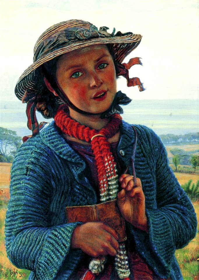 William Holman Hunt - The School-Girl's Hymn