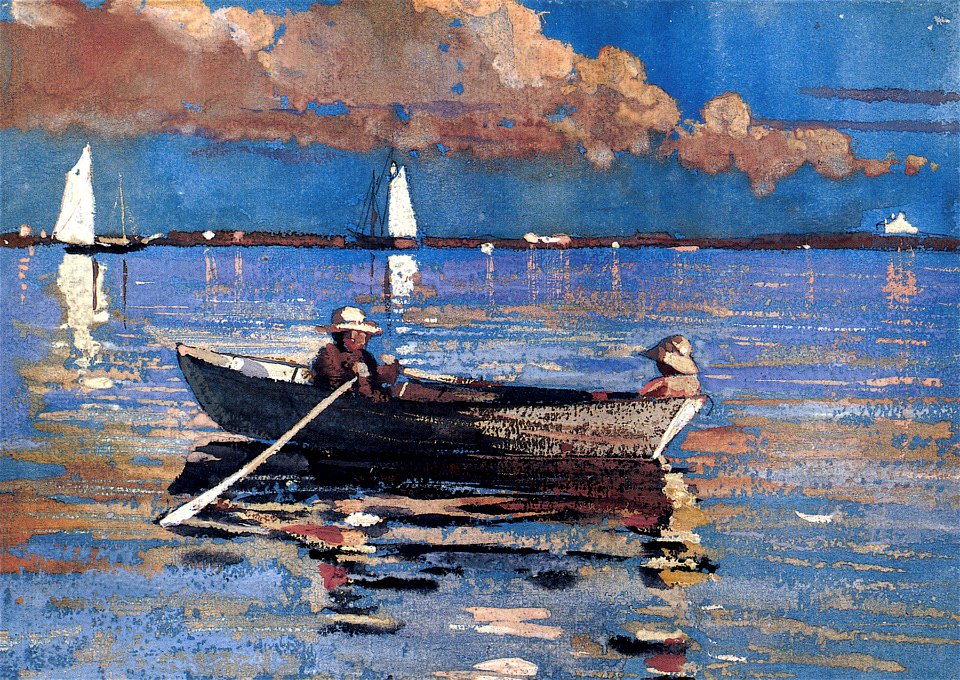 Winslow Homer - Gloucester Harbor (1873, watercolour)