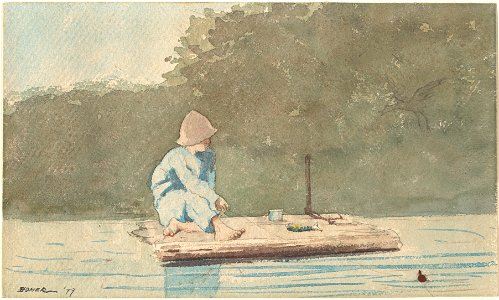 Winslow Homer - Boy on a Raft (1879)