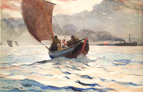 Winslow Homer - Returning Fishing Boats (1883)