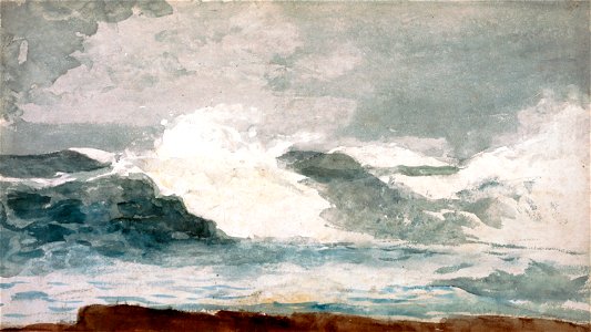 Winslow Homer - Surf at Prout's Neck (c.1895)