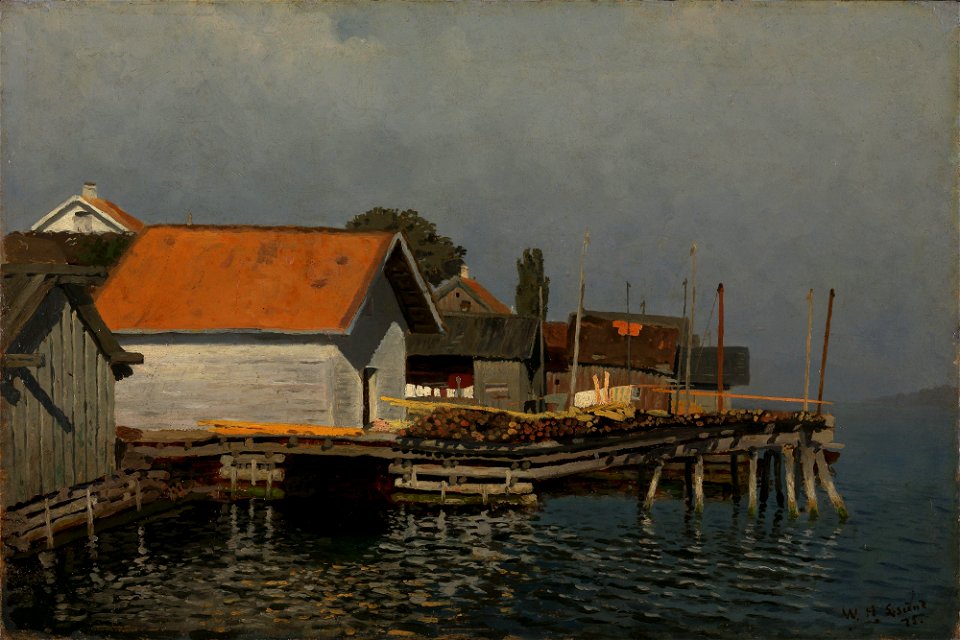 Wilhelm Holter - From the Harbour at Langesund - NG.M.03522 - National Museum of Art, Architecture and Design