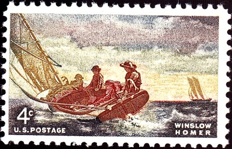 Winslow Homer 1962 issue-4c. Free illustration for personal and commercial use.