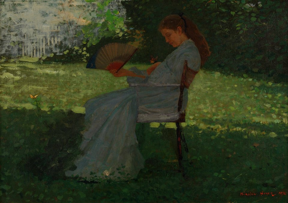 The Butterfly by Winslow Homer