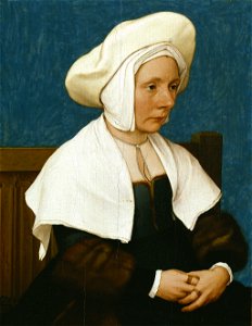 Hans Holbein d.J. - Bildnis einer Frau (ca.1532). Free illustration for personal and commercial use.