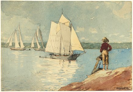 Winslow Homer - Clear Sailing. Free illustration for personal and commercial use.