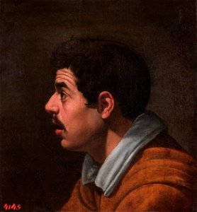 Hombre de perfil, by Diego Velázquez