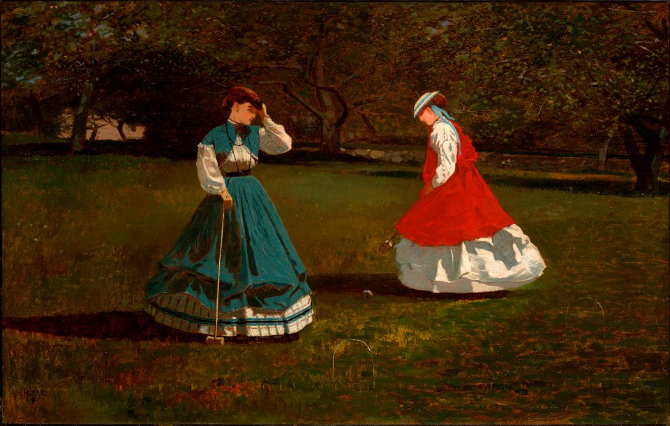 A Game of Croquet by Winslow Homer 1866