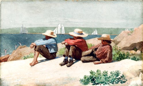 Winslow Homer - Watching the Ships, Gloucester
