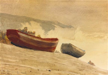 Winslow Homer - Storm on the English Coast (1883)