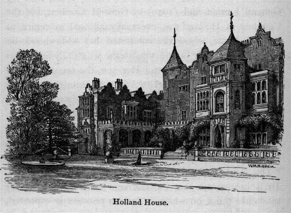 Holland House - Walks in London, Augustus Hare, 1878