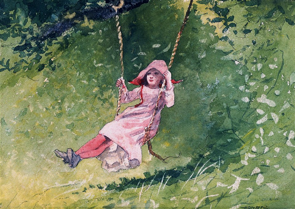 Winslow Homer - Girl on a Swing (1879)