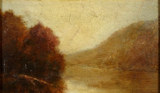 Homer Dodge Martin - River Scene, Autumn - y1943-95 - Princeton University Art Museum