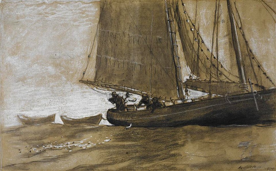 Winslow Homer - Mackerel Fishing (1884)