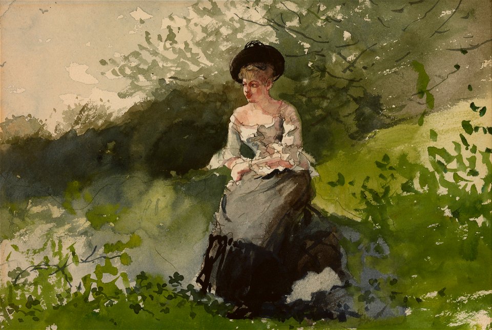 Winslow Homer - Lady at Houghton Farm (1878)