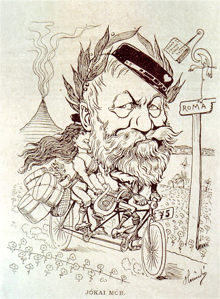 Homicskó Jókai caricature