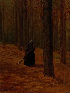 Winslow Homer - Old woman gathering faggots (1865)