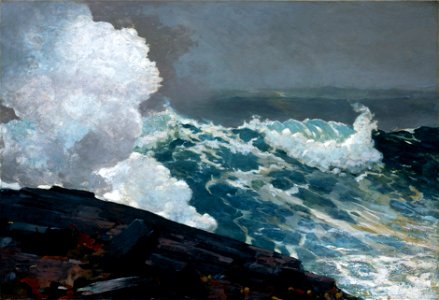 Northeaster by Winslow Homer 1895. Free illustration for personal and commercial use.