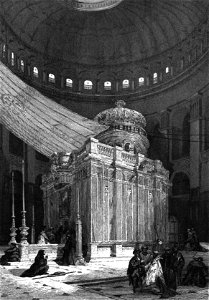 Holy Sepulchre Interior, Illustration for La Terre-Sainte et les lieux illustrés par les apôtres, by Adrien Egron, 1837 (8)