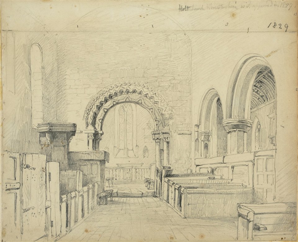 Lines family sketchbook - Holt Church 030