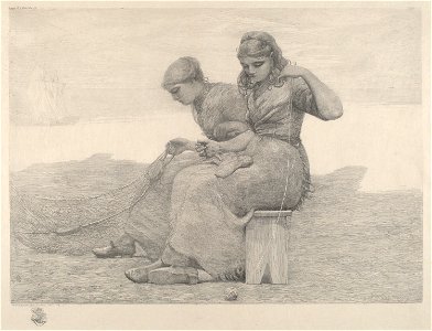 Winslow Homer - Mending Nets, 1888 (NGA)