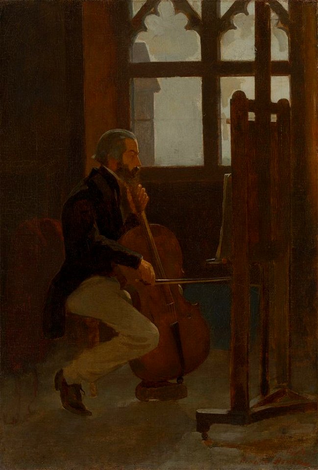 Winslow Homer - The Cellist (1860s)
