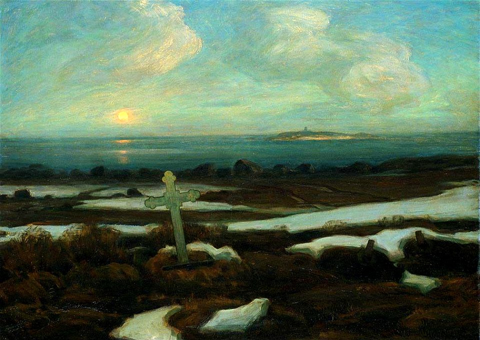 Thorolf Holmboe - Graveyard in Lofoten - NG.M.00873 - National Museum of Art, Architecture and Design