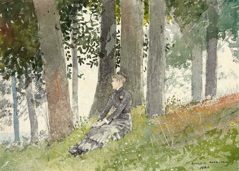 Winslow Homer - Girl Seated in a Grove