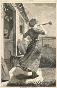 Winslow Homer - The Dinner Horn - Google Art Project
