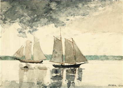 Winslow Homer - Two Schooners (1880)