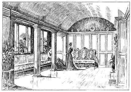 Homeside, Wimbledon, fig 26 (Modern Homes, 1909). Free illustration for personal and commercial use.