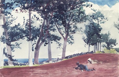 Winslow Homer - House and Trees in Bermuda (1899)