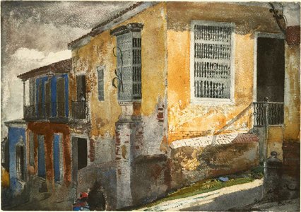 Winslow Homer - Santiago de Cuba, street scene
