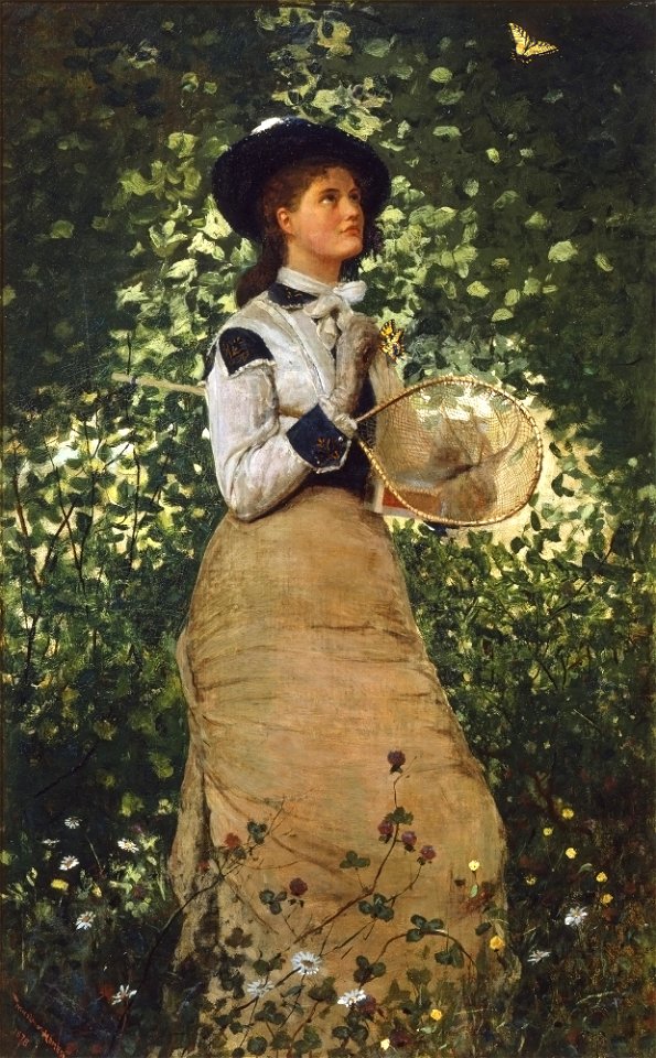 Winslow Homer - The Butterfly Girl
