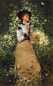 Winslow Homer - The Butterfly Girl
