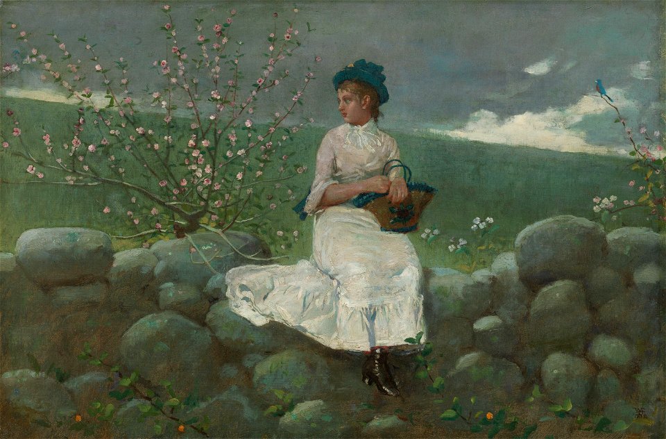 Winslow Homer - Peach Blossoms, 1878