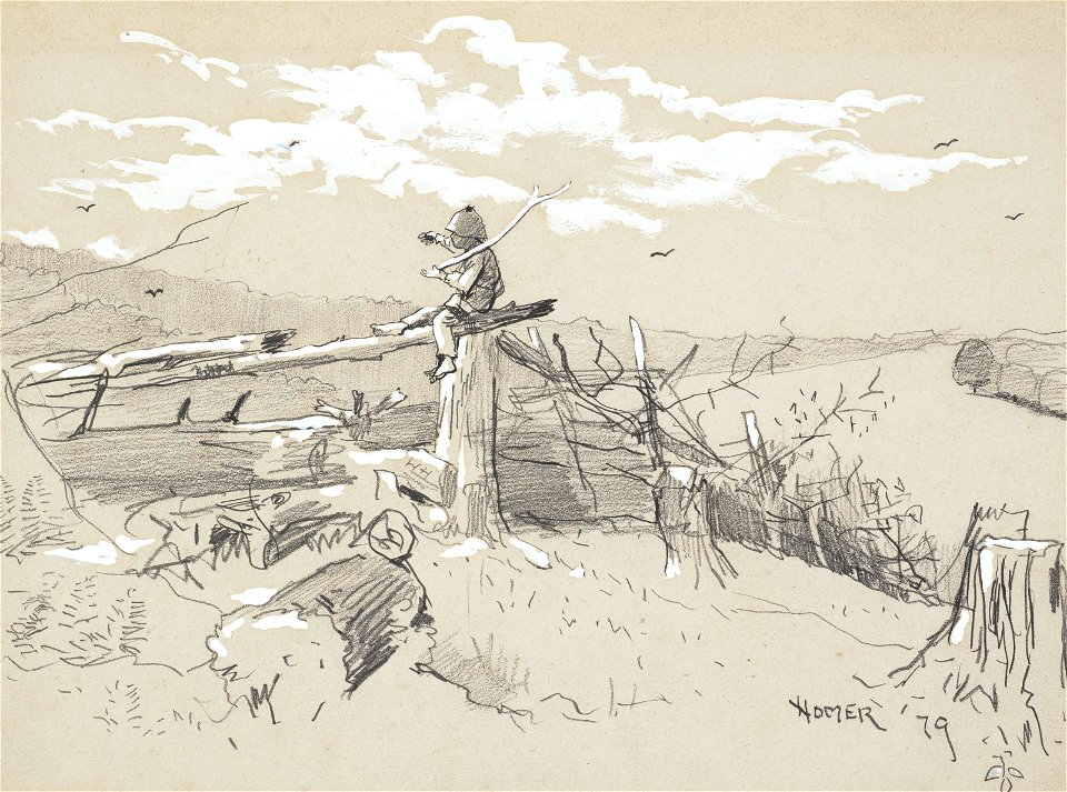 Winslow Homer - Boy with a Stick (1879)