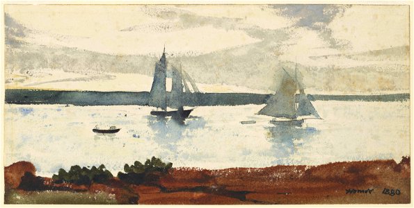 Winslow Homer - Two Sailboats (1880)