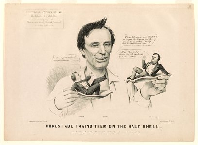 Honest Abe taking them on the half shell LCCN2003674568